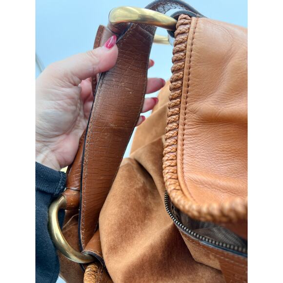 Vintage Gucci Large Horsebit Hobo Light Brown Leather - Picture 14 of 16